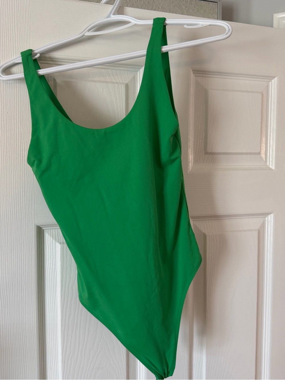 Green Babaton Scoop Neck Contour Bodysuit